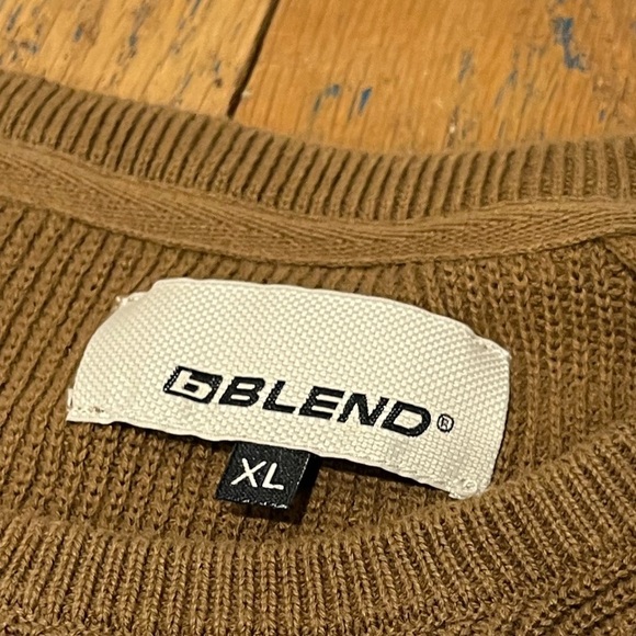 🤎BLEND Brown Cotton Crewneck Sweater – Size XL - Picture 5 of 9